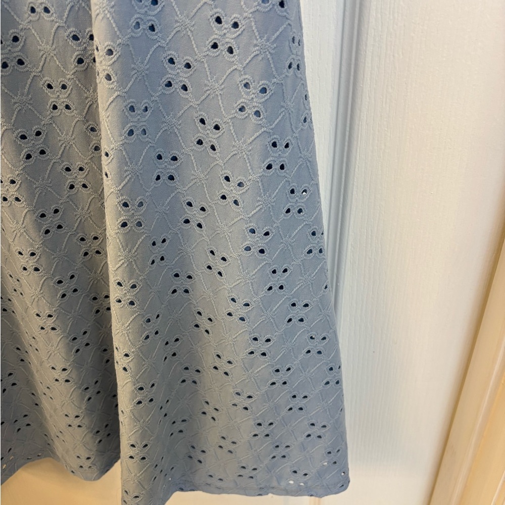 Women’s Rue21 Sky Blue Eyelet Tie Dress Size XXL - Picture 6 of 7